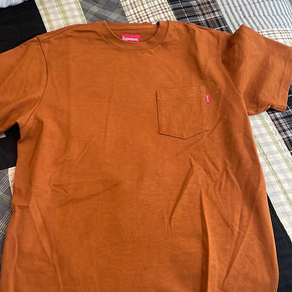 Supreme orange t shirt